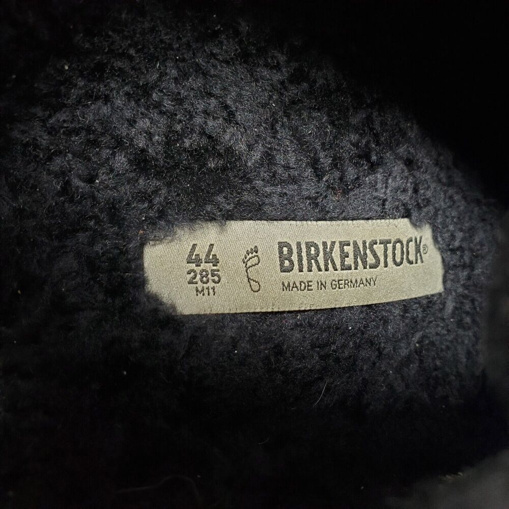 Birkenstock Zermatt Shearling Clogs 44 Mens 11 Black Suede Slip On Lined Shoes - Picture 11 of 15